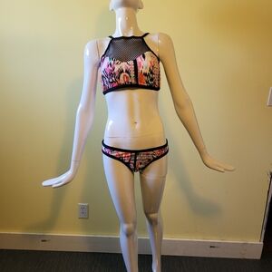 Seafolly High Neck Mesh Bikini Set, VGUC, Mixed Sizes